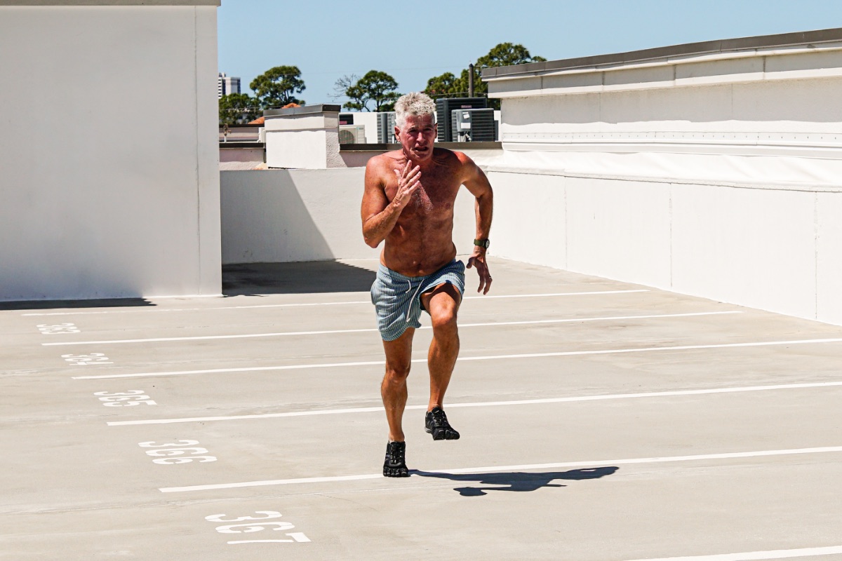 Dr. Sean O'Mara sprinting